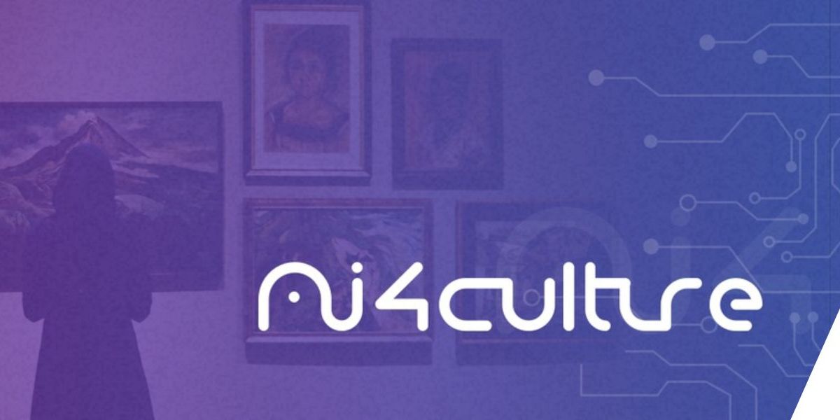 AI4Culture logo set against paintings