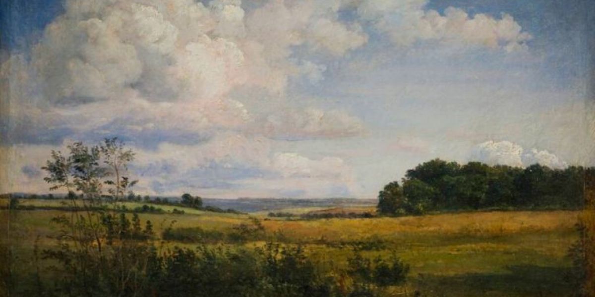 Landscape with Sunlit Clouds