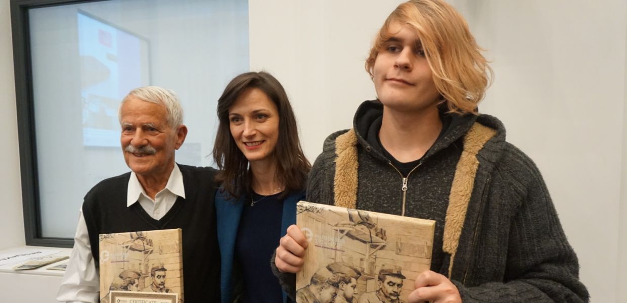 (L-R) Peter Kirmsse, Commissioner Mariya Gabriel, Krzysztof Pluciennik, WWI Centenary Event Brussels, Europeana 2018, CC BY-SA