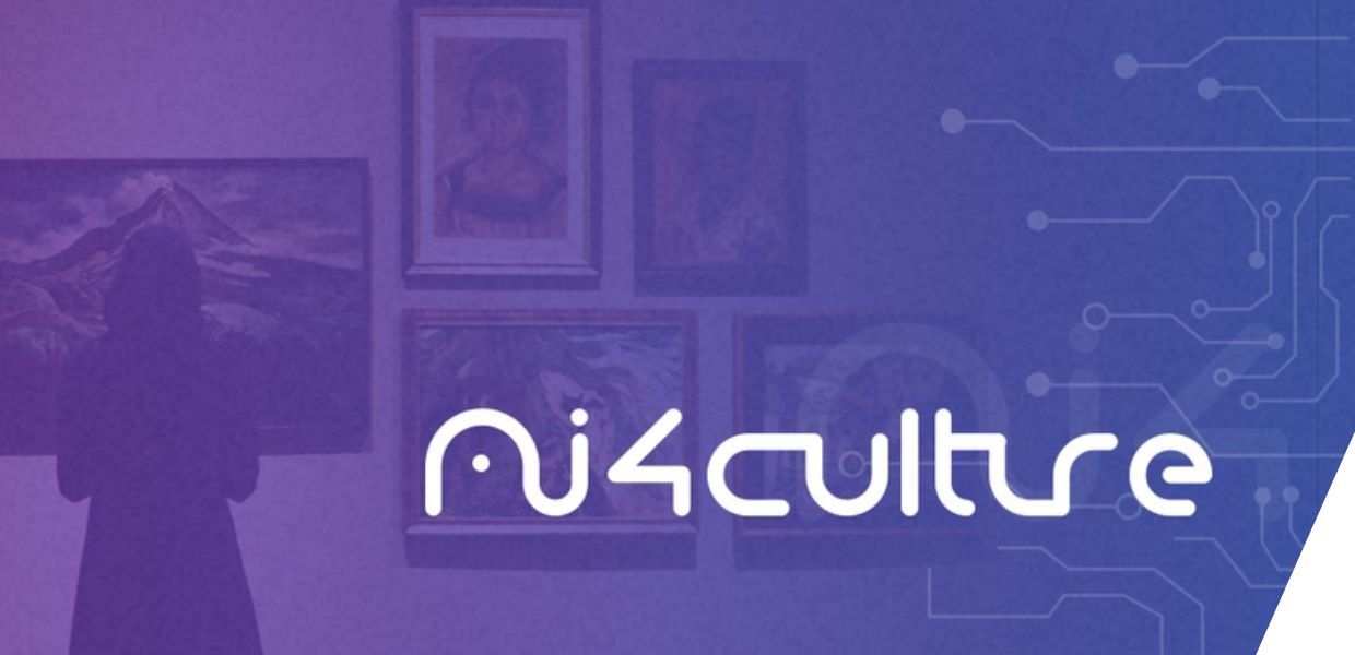 AI4Culture logo set against paintings