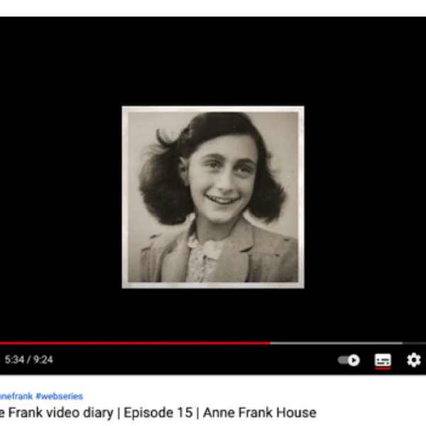 Embracing new technology with Heritage in Motion 2021 winners: Anne Frank video diary