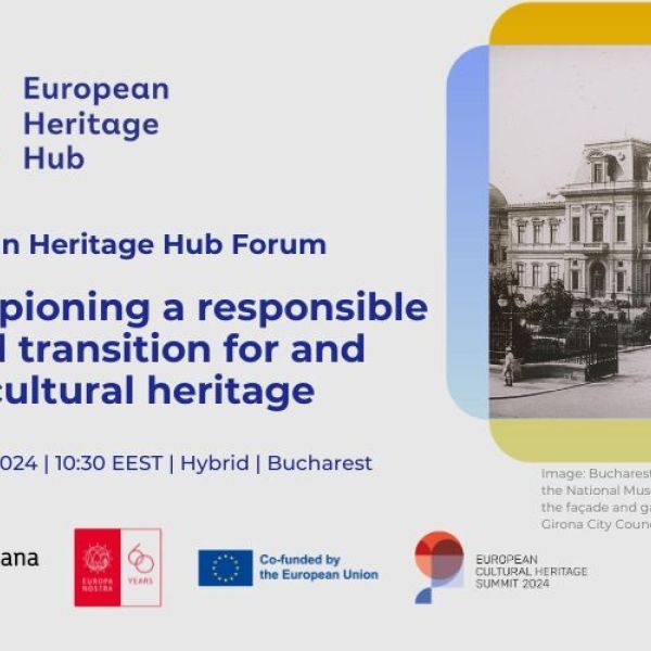 European Heritage Hub Forum: Championing a responsible digital transition for and with cultural heritage