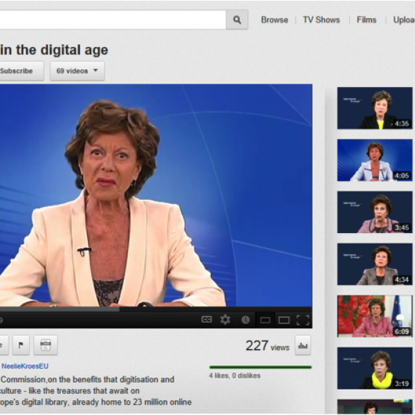 Neelie Kroes: “I fully support Europeana”