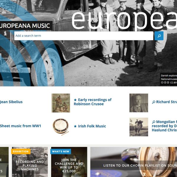 Music heritage resources for the Europeana Challenge