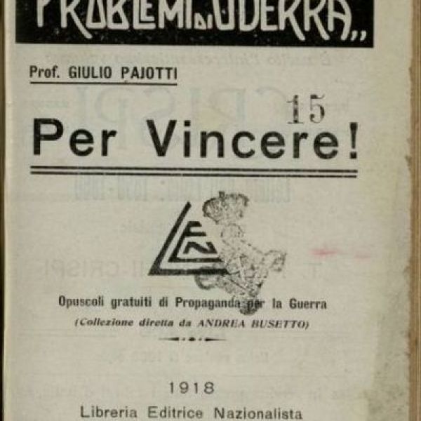 Italian Books from the First World War period