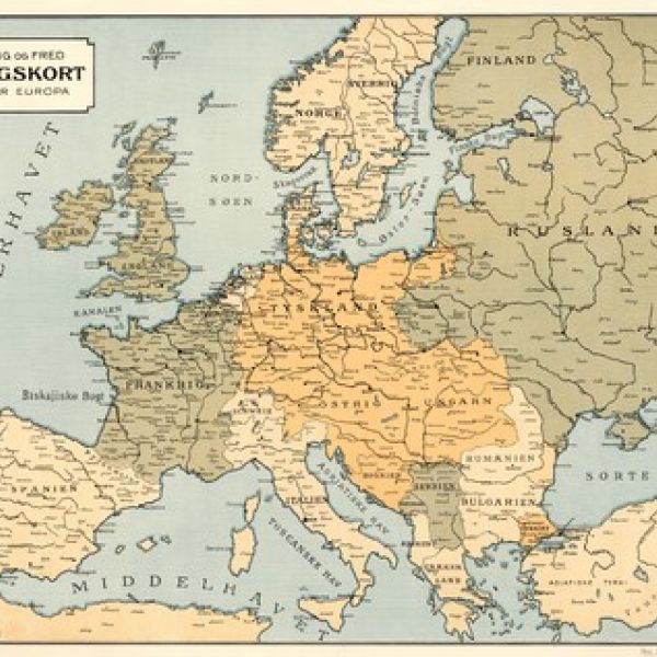 Maps of the First World War held by the National Library of Denmark